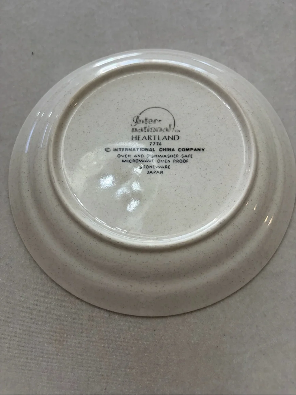 Cream Floral Farmhouse Desert  Plate with Pastoral Motif